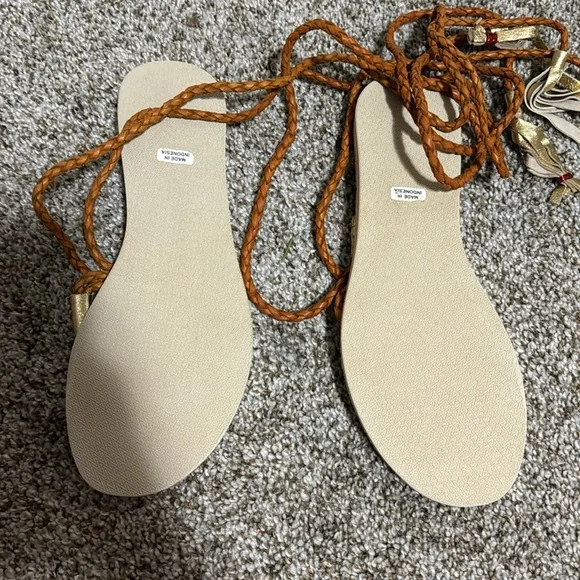 L*SPACE BY COCOBELLE Women's Gili Wrap Braided Gladiator Sandals Size 6 - Picture 4 of 5